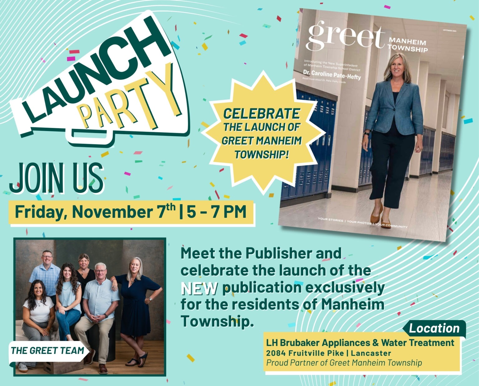 GreetMT Launch Party Flyer