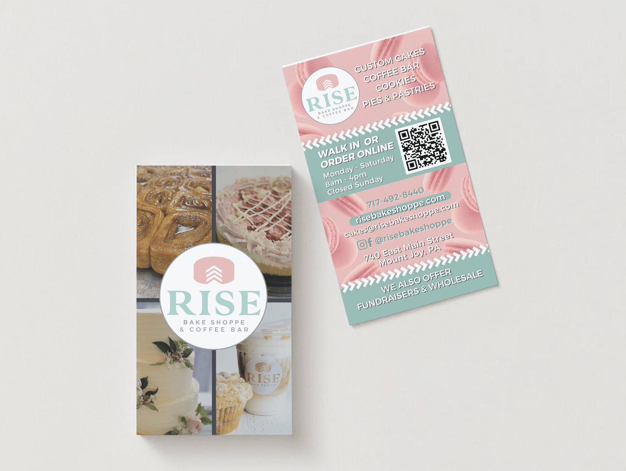 business cards for small businesses bakery coffee shop
