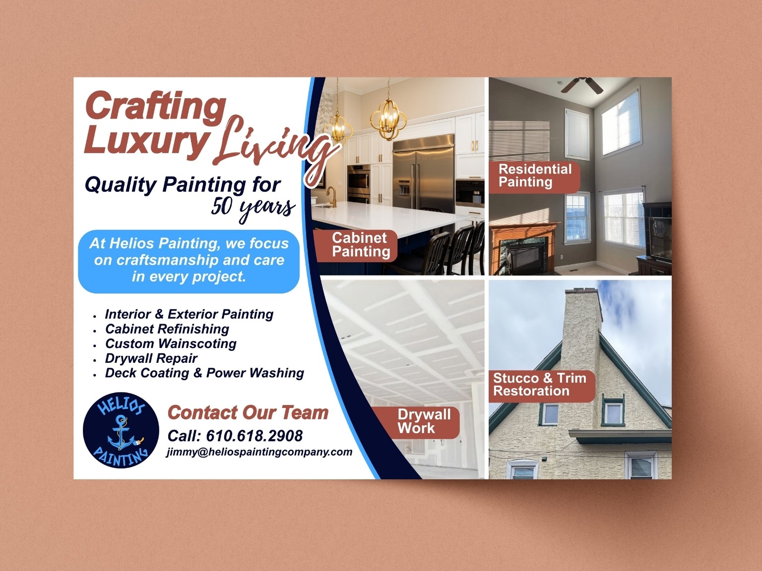 painting company flyer small business graphic design services